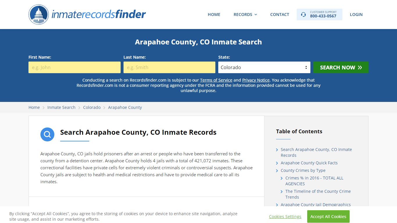 Arapahoe County, CO Inmate Lookup & Jail Records Online